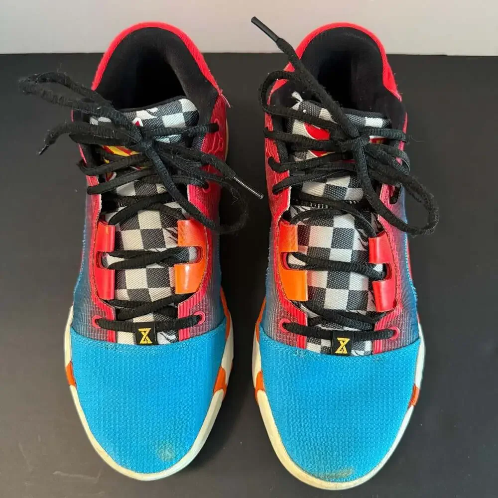 Nike PG 6‎ x Hot Wheels Blue Red Orange Basketball Shoes Size 8